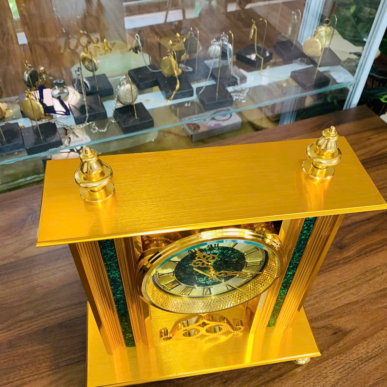 Đồng hồ khải hoàn môn Seiko mạ vàng đẹp như mới