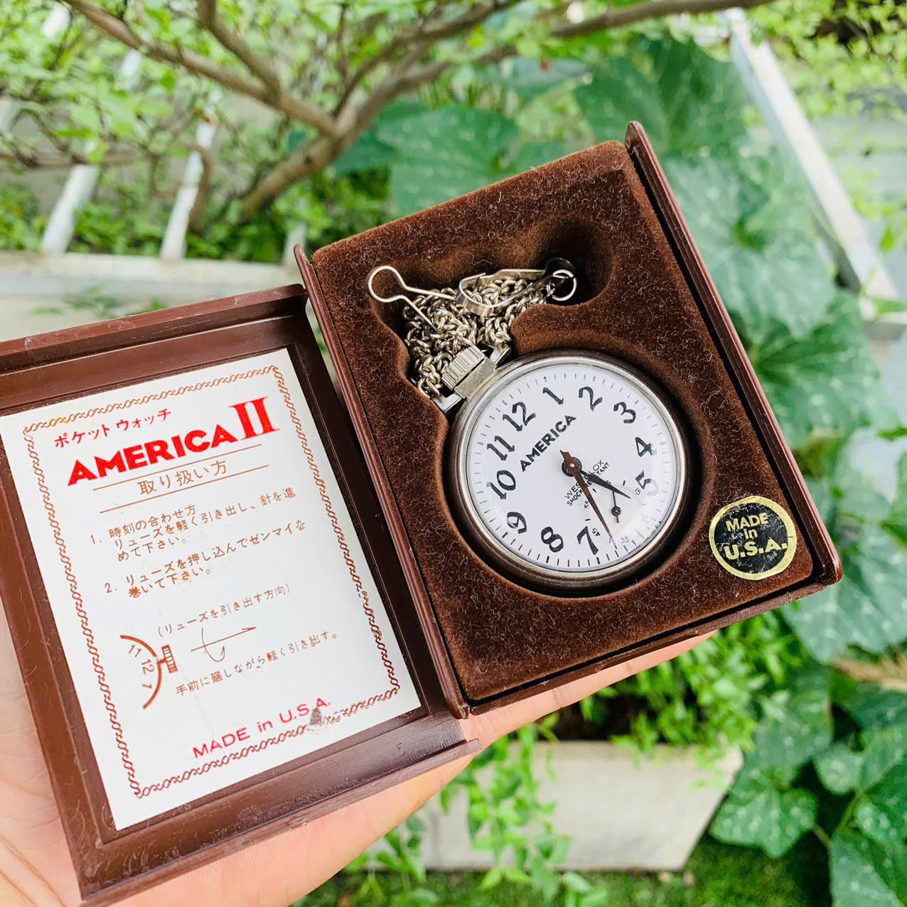 Đồng hồ quýt America xưa, kèm hộp