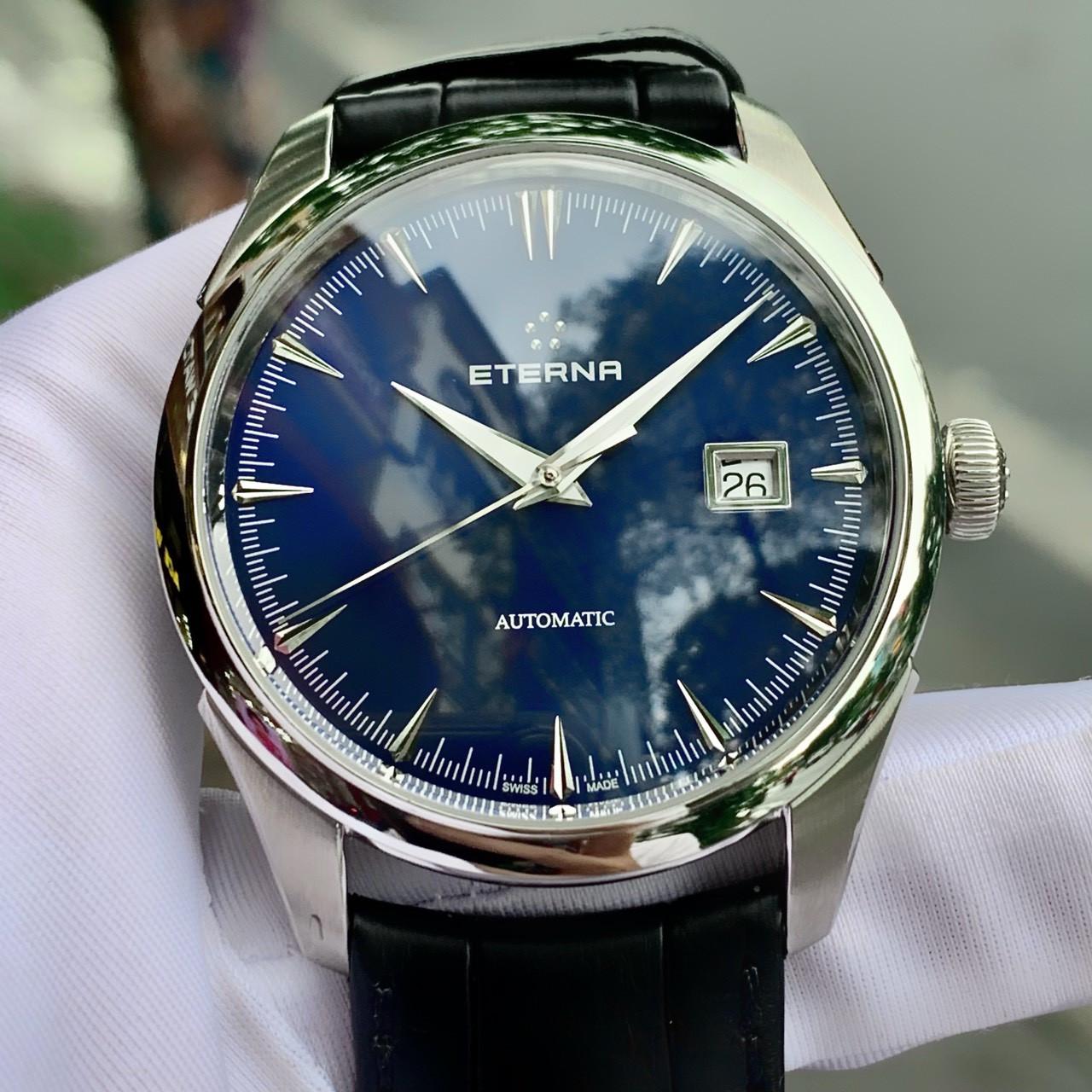 Đồng hồ đeo tay nam Eterna Automatic Swiss Blue Dial