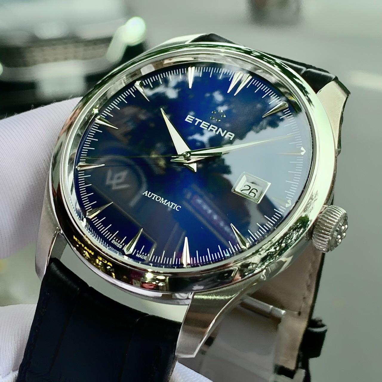 Đồng hồ đeo tay nam Eterna Automatic Swiss Blue Dial