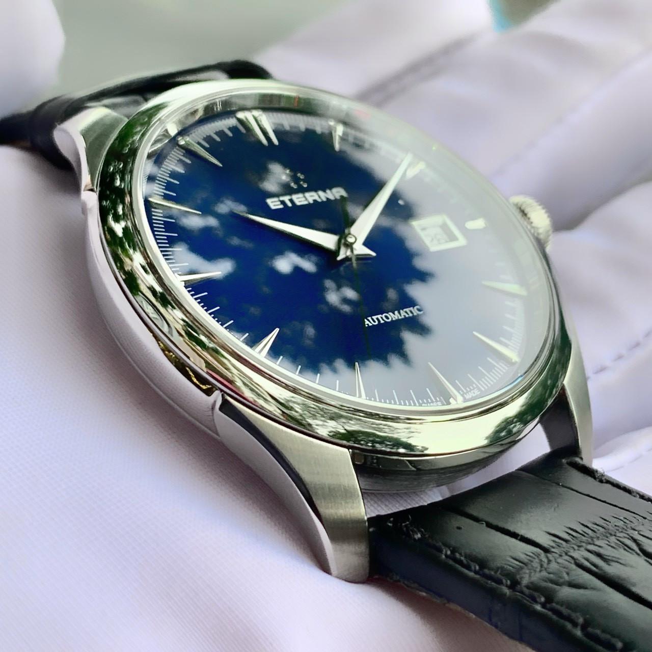 Đồng hồ đeo tay nam Eterna Automatic Swiss Blue Dial