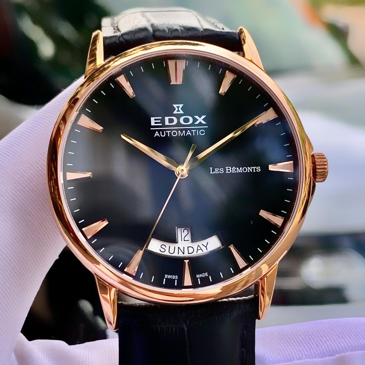 Đồng hồ đeo tay nam Edox Les Bemonts 83015-37R-NIR