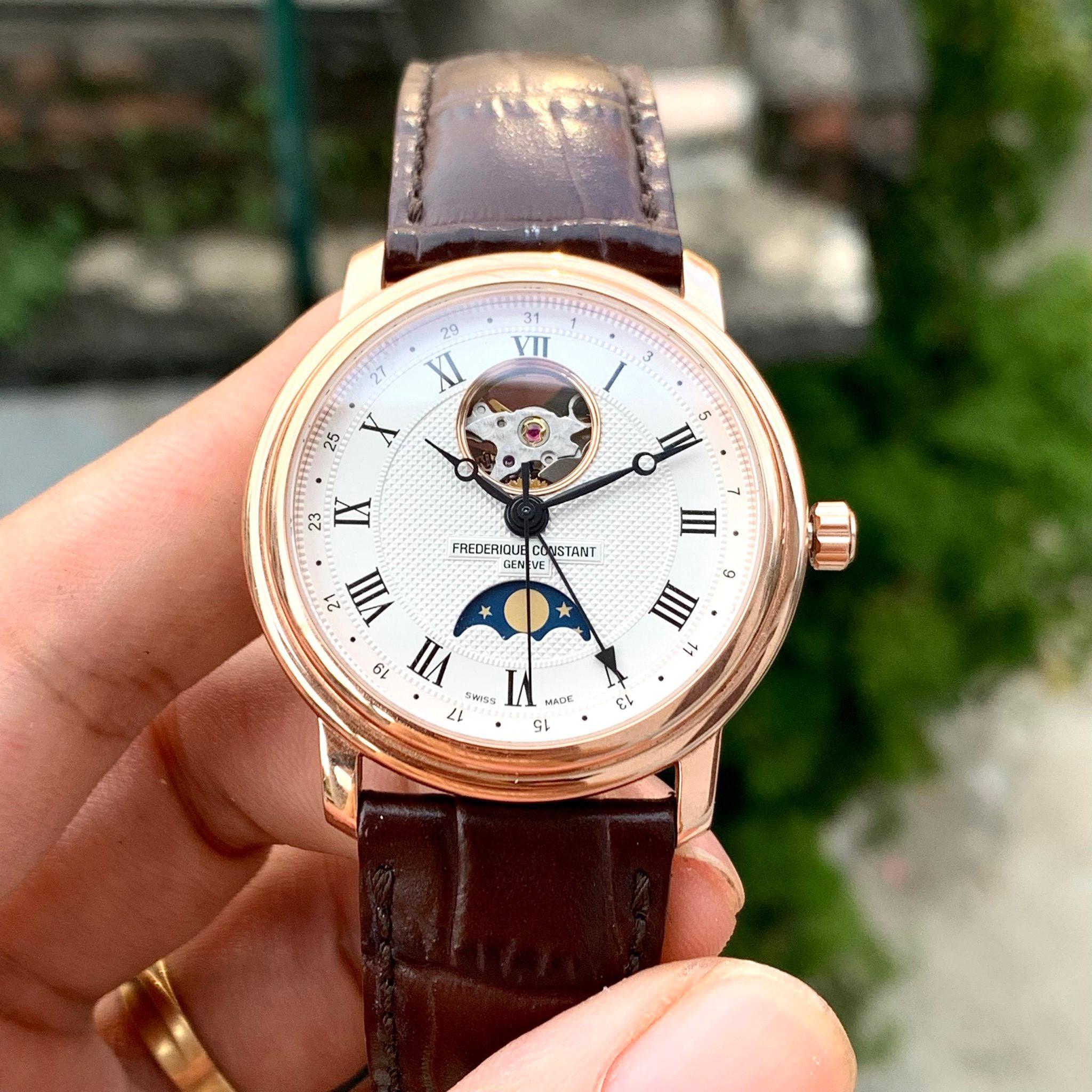 Đồng hồ đeo tay nam Frederique Constant Moonphase Classic Open Heart  FC-335MC4P4