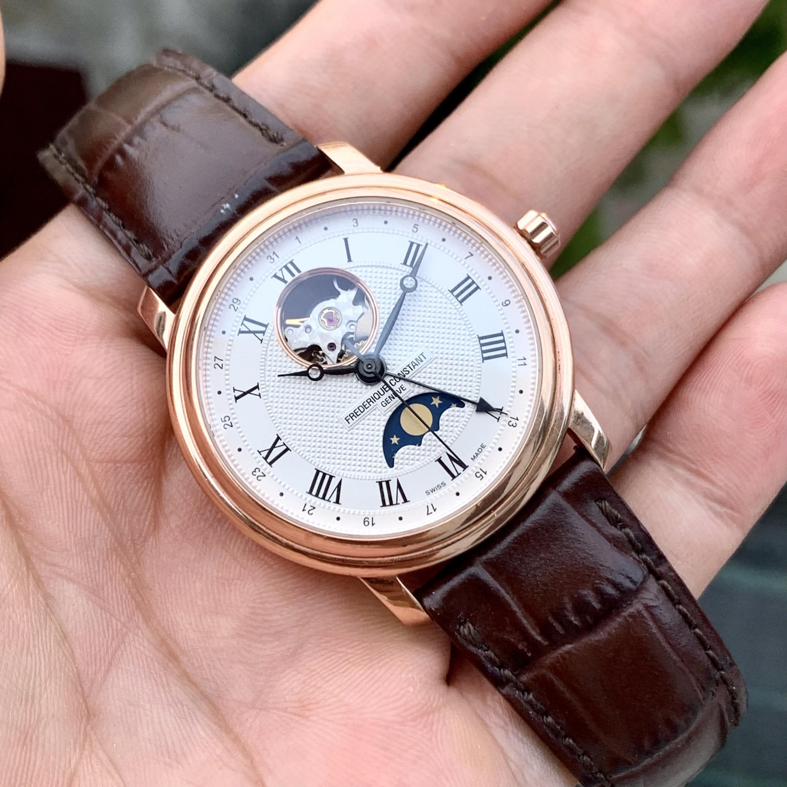 Đồng hồ đeo tay nam Frederique Constant Moonphase Classic Open Heart  FC-335MC4P4