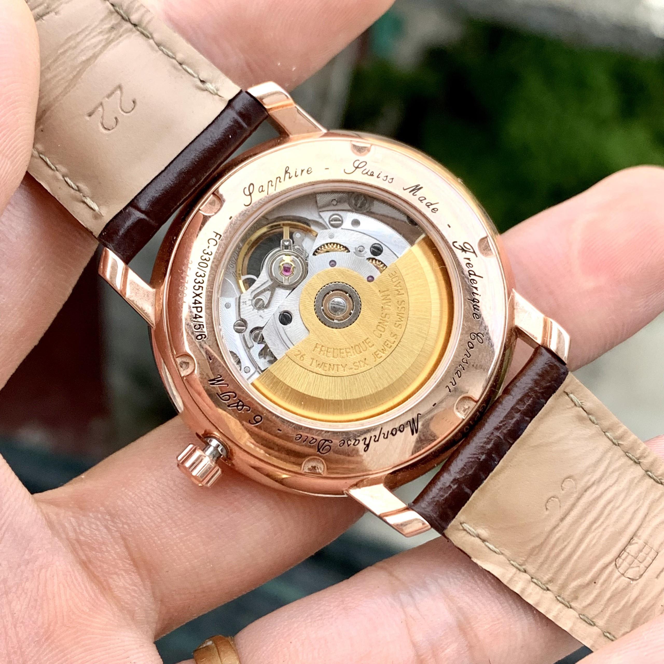 Đồng hồ đeo tay nam Frederique Constant Moonphase Classic Open Heart  FC-335MC4P4