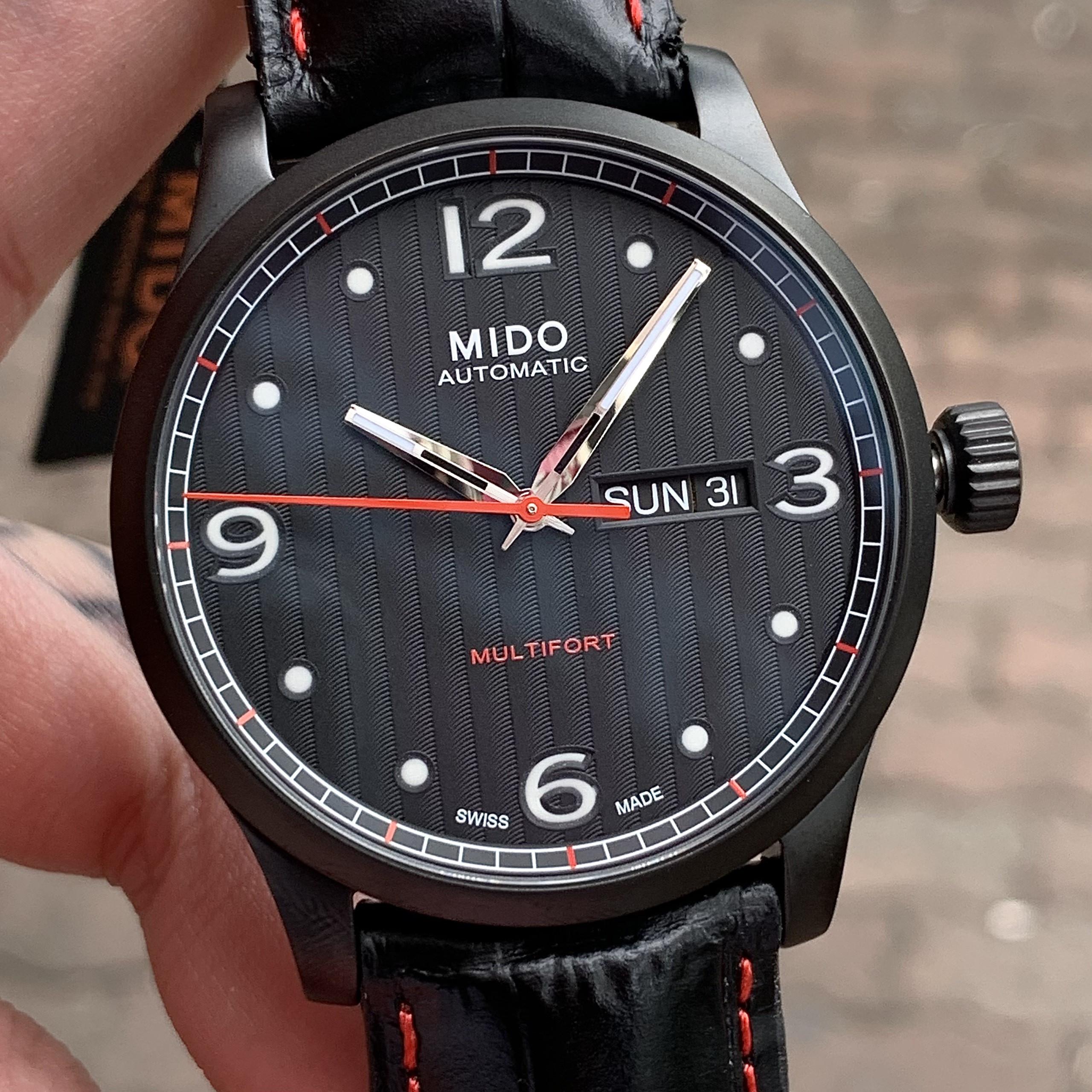 Đồng hồ đeo tay nam Mido Multifort Full Black Men's Watch