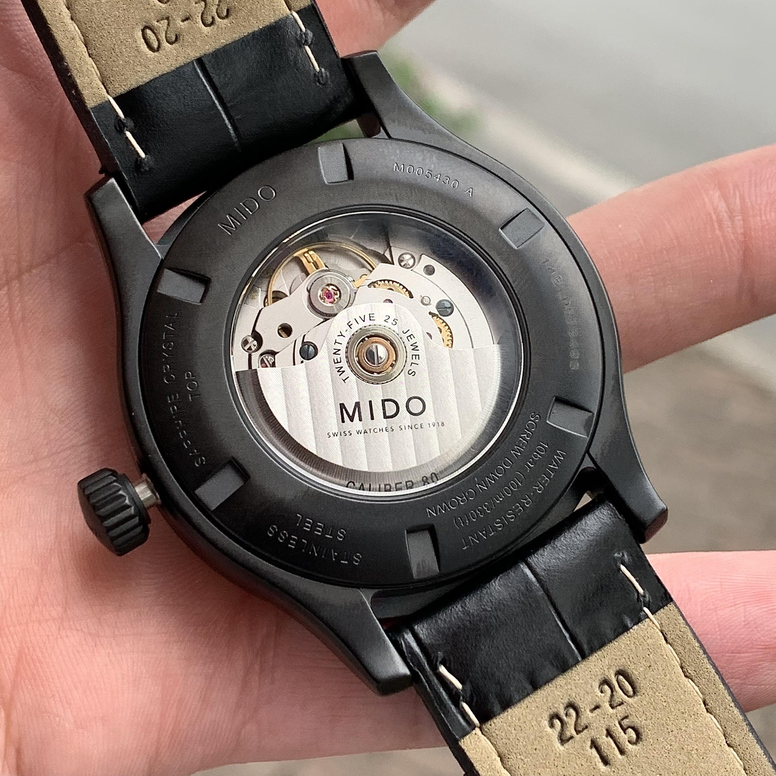 Đồng hồ đeo tay nam Mido Multifort Full Black Men's Watch