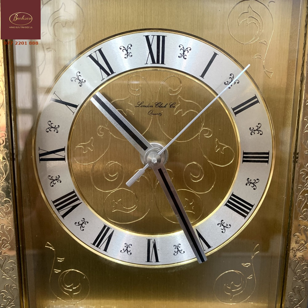 Đồng hồ để bàn London Clock Co mạ vàng