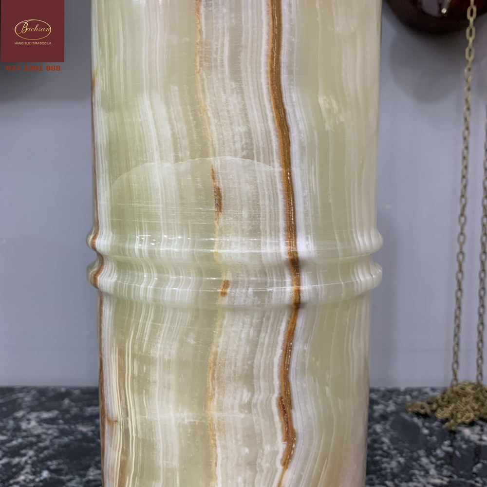 Ống trúc đá ngọc Onyx đẹp long lanh