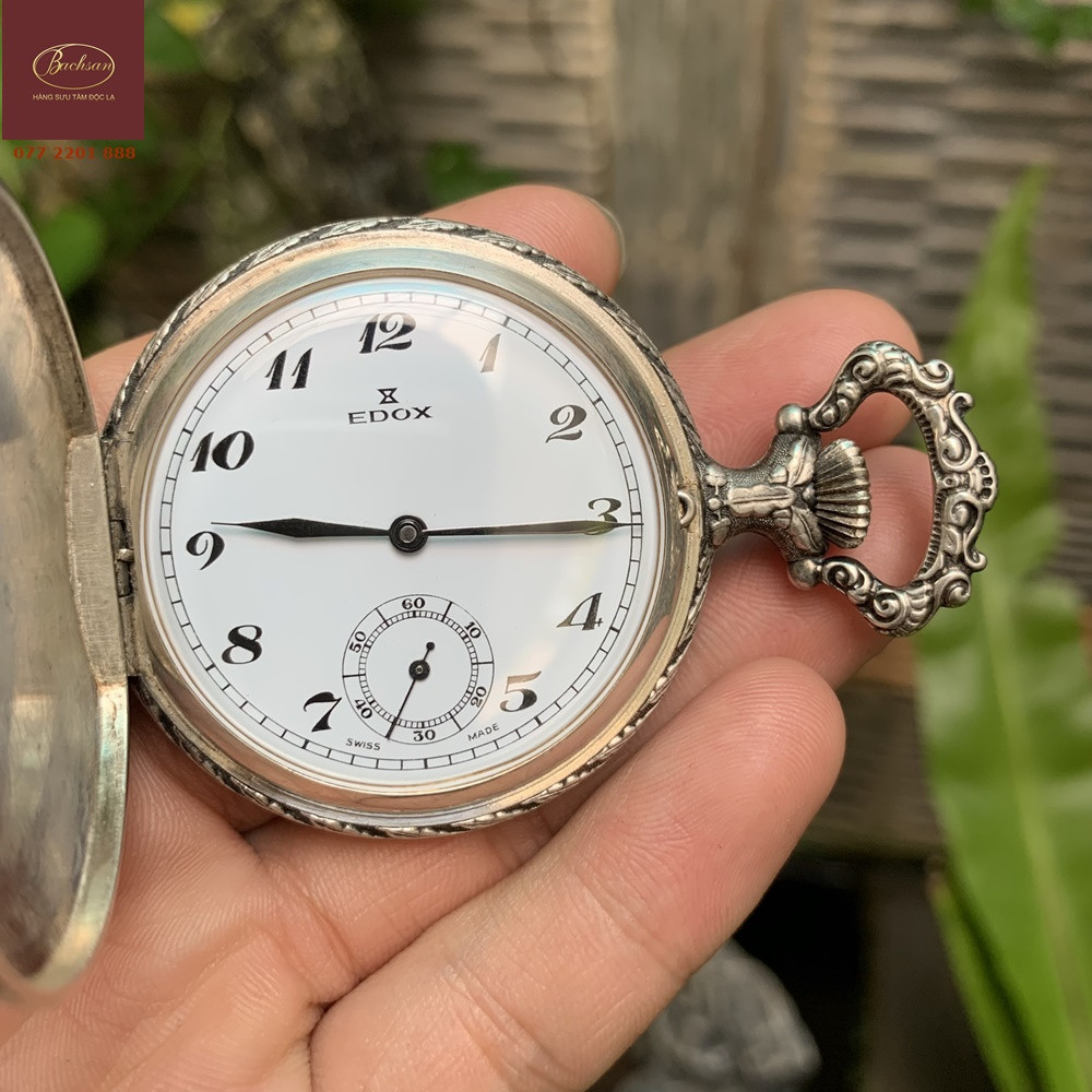 Đồng hồ quả quýt Edox Thụy Sĩ cổ điển