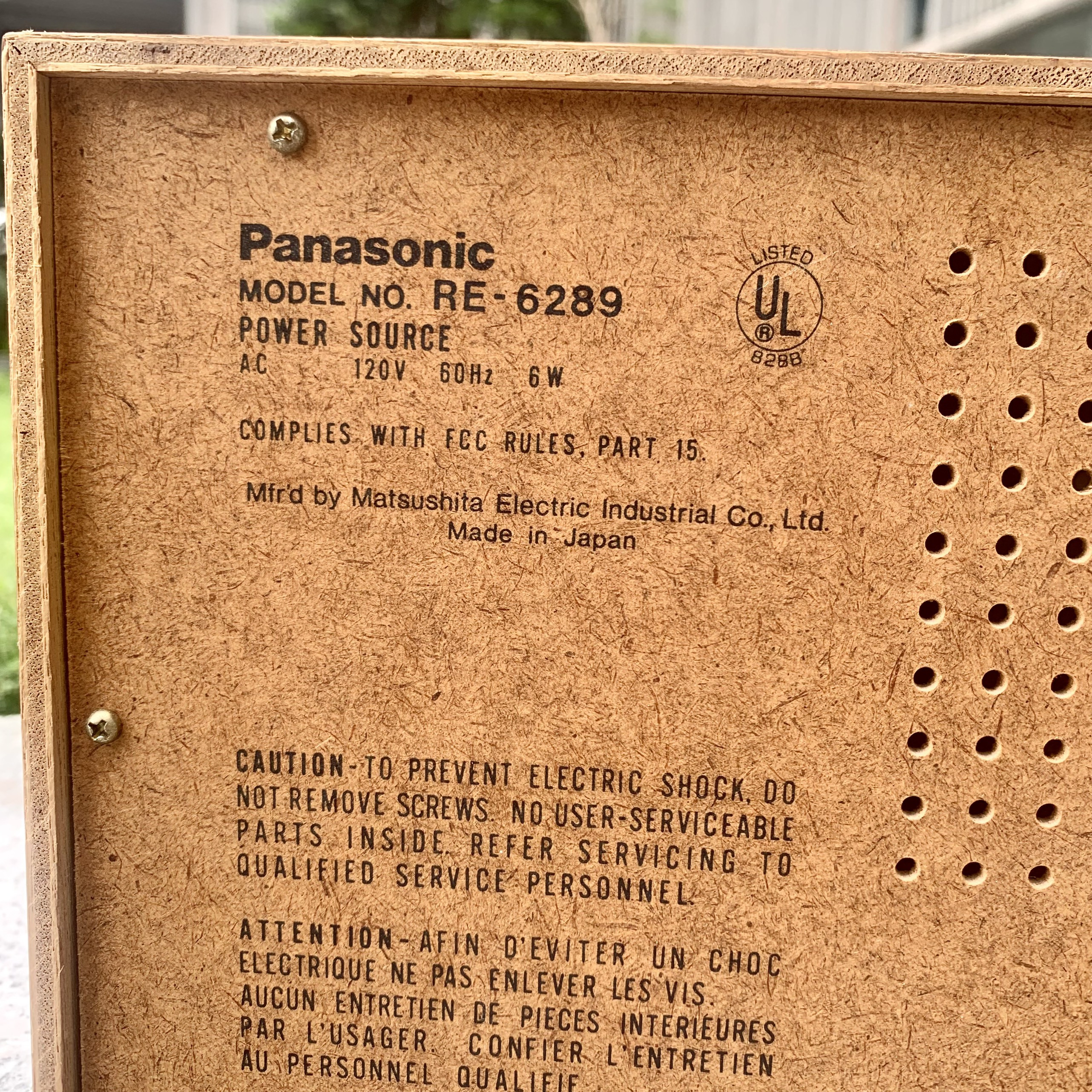 Radio Panasonic Model RE-6289 vỏ gỗ