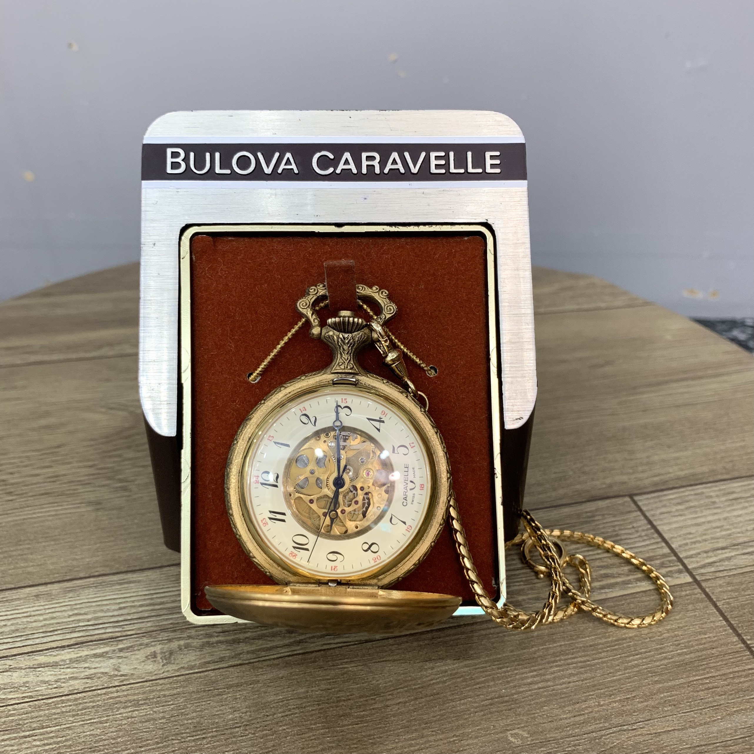 Đồng hồ quả quýt Caravelle full box