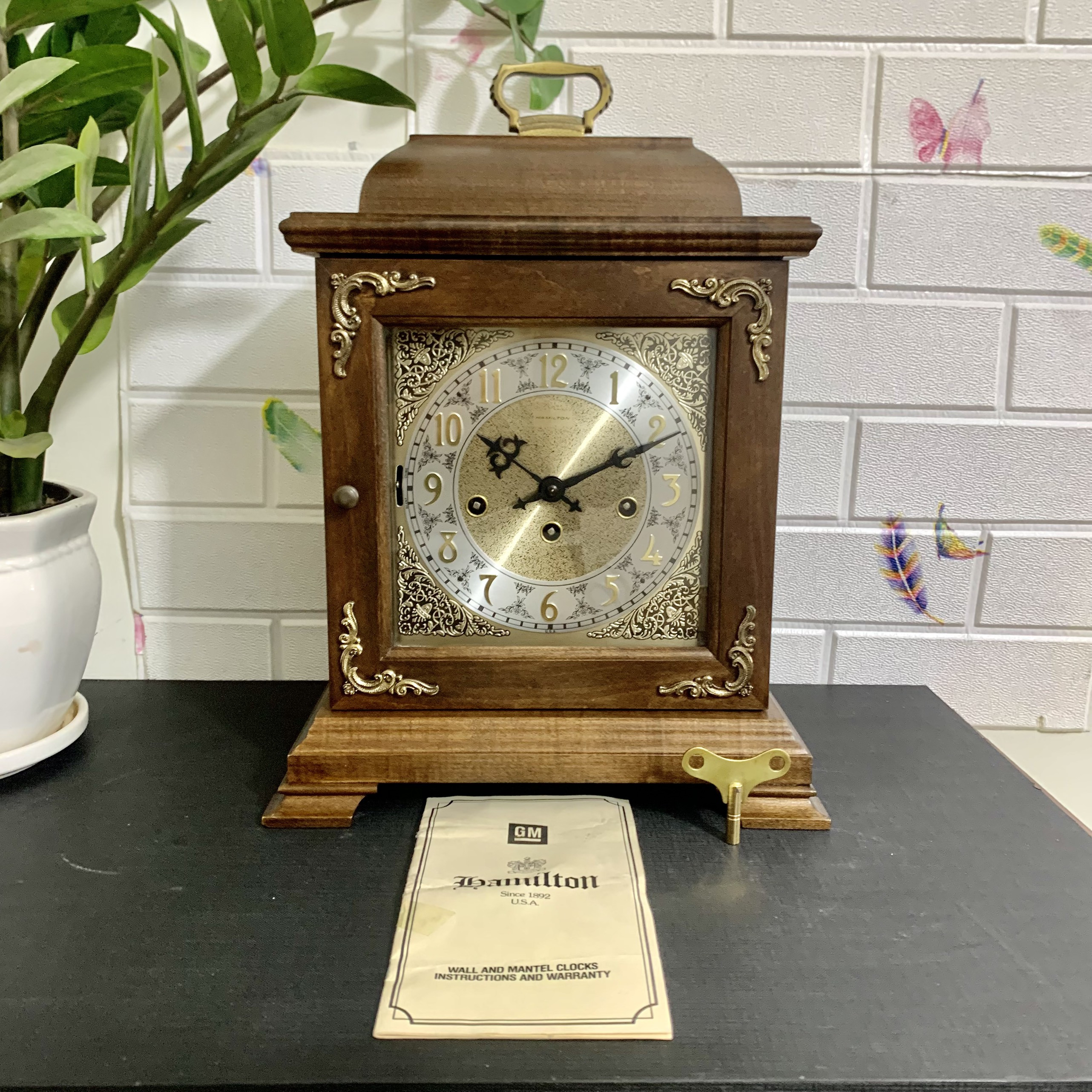 Đồng hồ để bàn Hamilton 5 gông 5 búa vintage