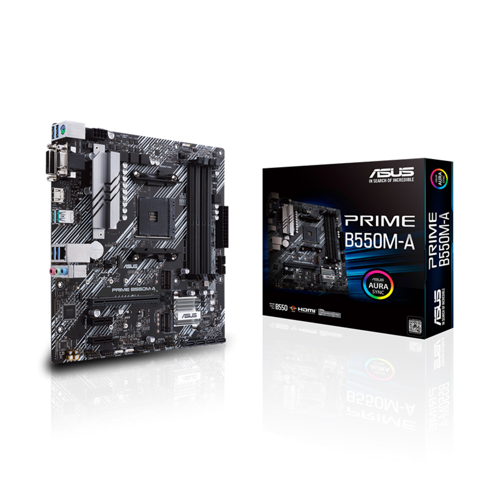 Mainboard ASUS PRIME B550M-A (AMD B550, Socket AM4,m- ATX, 4 khe RAM DRR4)