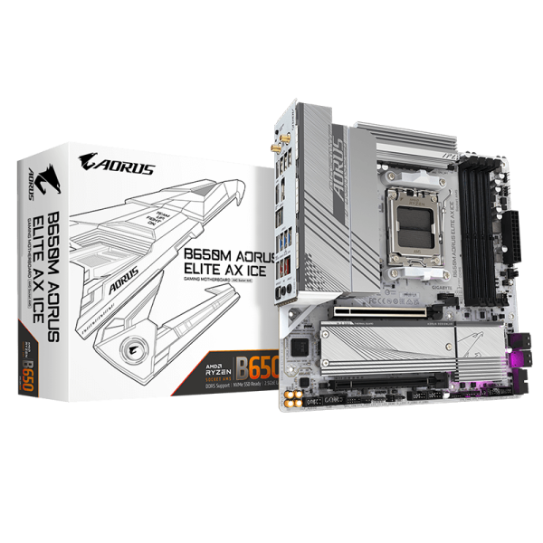 Mainboard GIGABYTE B650M AORUS ELITE AX ICE